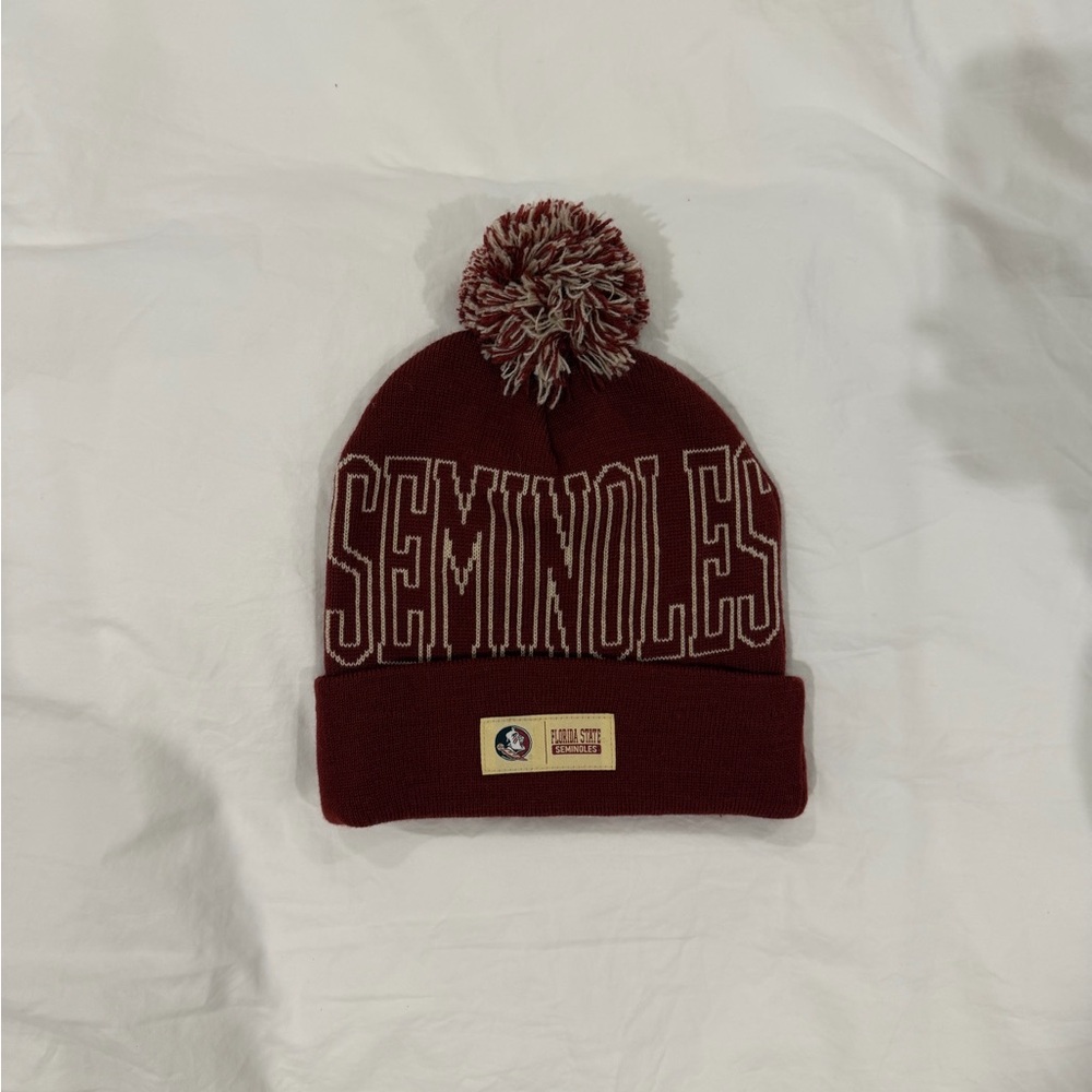 Florida State Seminoles Pom Beanie - Garnet